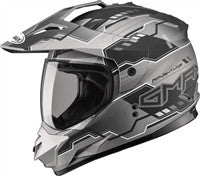 GMAX GM11D DUAL SPORT GRAPHICS ADVENTURE FULL FACE STREET HELMET