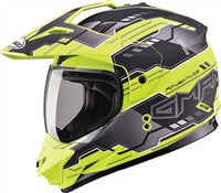 GMAX GM11D DUAL SPORT GRAPHICS ADVENTURE FULL FACE STREET HELMET